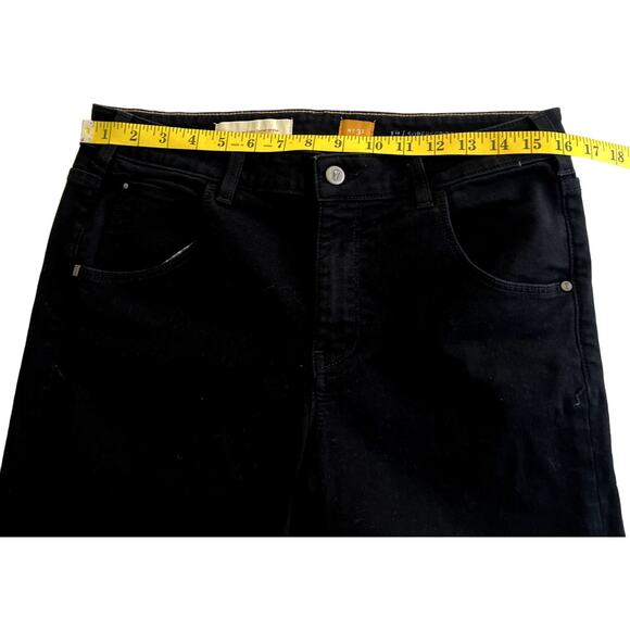 Pilcro and the Letterpress Suprescript Jeans Women Size 31 Black MADE IN USA - Picture 6 of 11